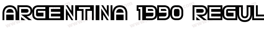 Argentina 1990 Regul字体转换